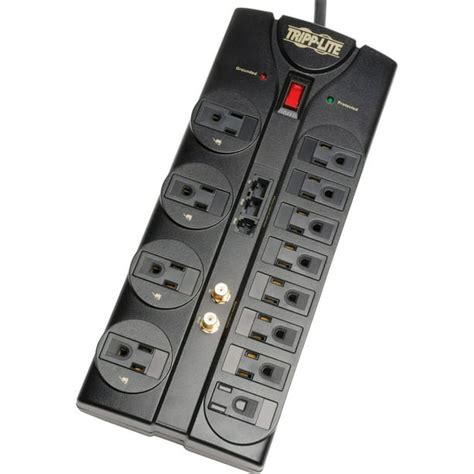 Tripp Lite 12 Outlet Protect It Surge Suppressor With Telephone Modem Ethernet And Coaxial