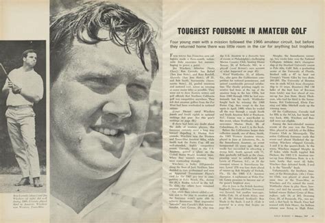 TOUGHEST FOURSOME IN AMATEUR GOLF Golf Digest FEBRUARY 1967