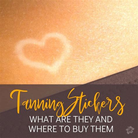 Tanning Stickers: Where to Buy (Lips, Sun, Anchor, Heart, Star)