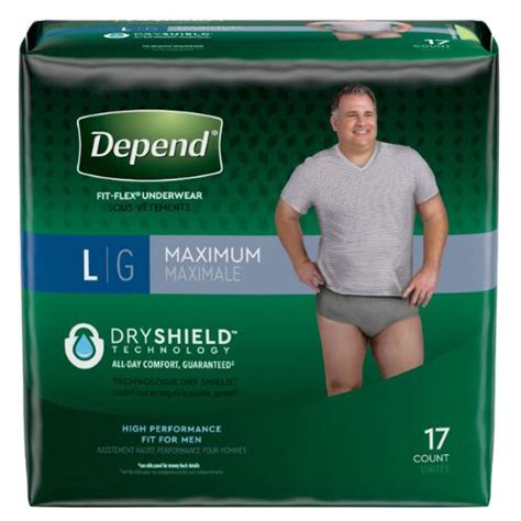 Depend Fit Flex Incontinence Underwear For Men Maximum Absorbency