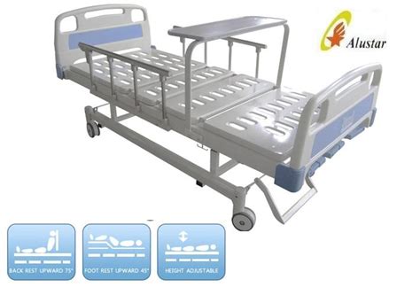 Aluminum Folding Guardrail Manual Crank Nursing Medical Hospital Beds