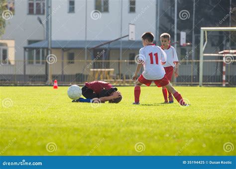 Foul In Football Match Stock Image Image Of Football 35194425