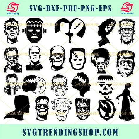 Frankenstein Svg Bundle Bride Of Frankenstein Svg Png Dxf Eps