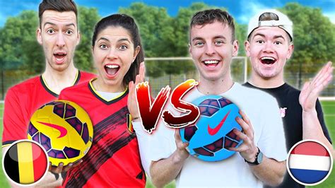 Gekke Voetbal Challenge Vs Glowmovies Belgie Vs Nederland 421 Youtube