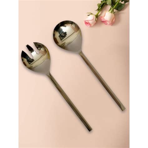 Buy Send Cutlery Serving Spoon And Salad Server Set Of 2 Online IGP