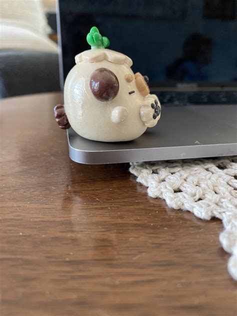 Polymer Clay Puppy Sprout Desk Friend And Study Buddy Etsy