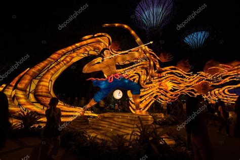 Lanterns at Mid Autumn festival in Singapore – Stock Editorial Photo © tongtranson #123175868