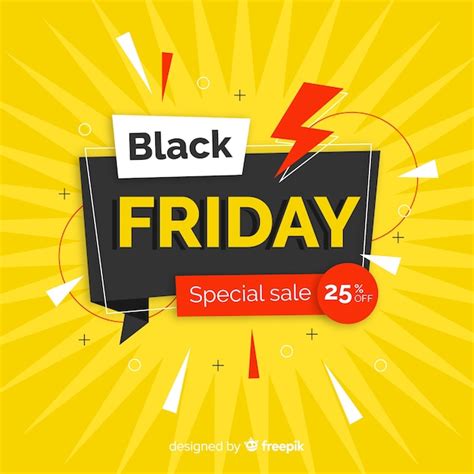 Free Vector Flat Design Black Friday Sales Banner