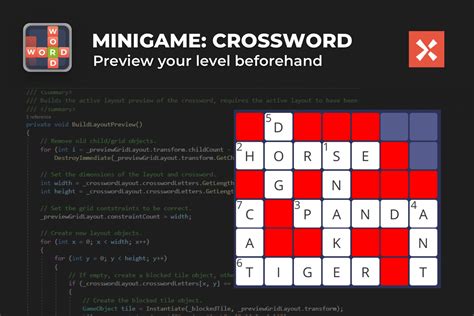 Crossword Puzzle Game Template