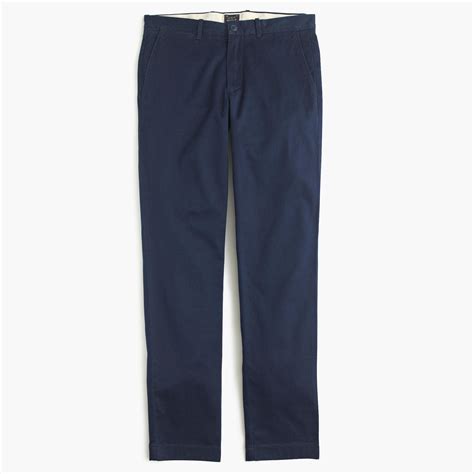 Jcrew Stretch Chino Pant In 770 Straight Fit In Blue For Men Lyst