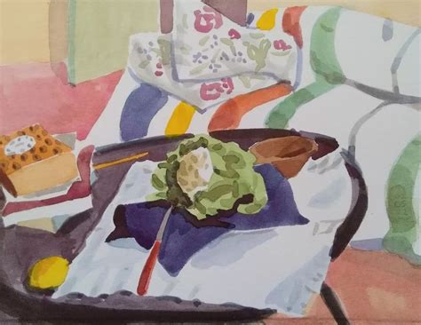 Anna Maria Potamiti On Instagram We Ate The Cauliflower Watercolour