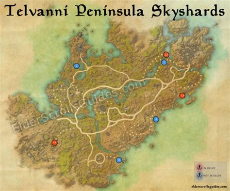 Telvanni Peninsula Apocrypha Skyshards Map Elder Scrolls Online Guides