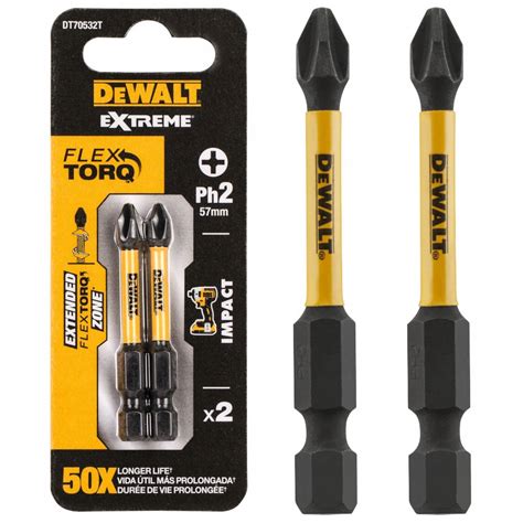 DEWALT DT70532T BITY UDAROWE EXTREME PH2 57mm 2szt DT70532T QZ Cena