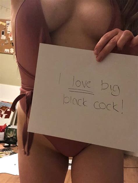 Signs For BBC White Sluts For BBC A G MhvwJI W Porn Pic
