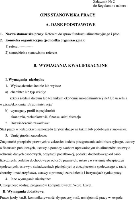 UZASADNIENIE POTRZEBY ZATRUDNIENIA PRACOWNIKA PDF Darmowe Pobieranie