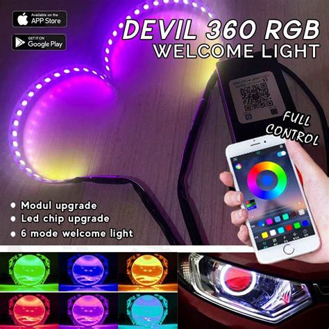 Devil Eye Rgb Matrix Welcome Light Demon Eyes Rgb Apps Bluetooth