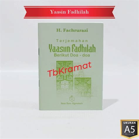 Jual Buku Yasin Fadhilah Besar Yasiin Fadilah Yaasin Fadhillah Yaasiin