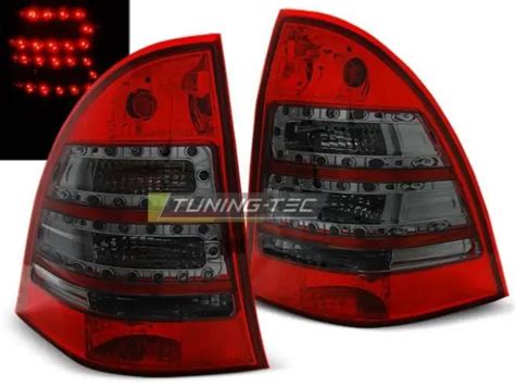 PAIRE DE FEUX Arriere Mercedes Classe C W203 00 07 Rouge Fume Led EUR