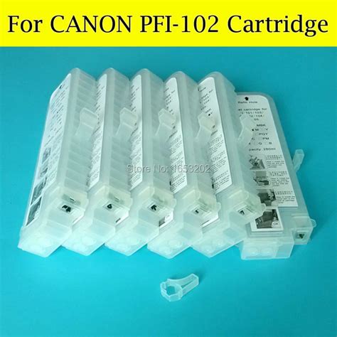 Color Set Empty For Canon Pfi Refill Ink Cartridge For Canon