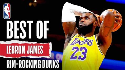 BEST Of LeBron James Rim-Rocking DUNKS | NBA Career - YouTube