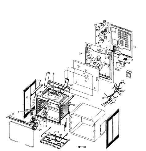 Samsung Electric Range Parts Diagram