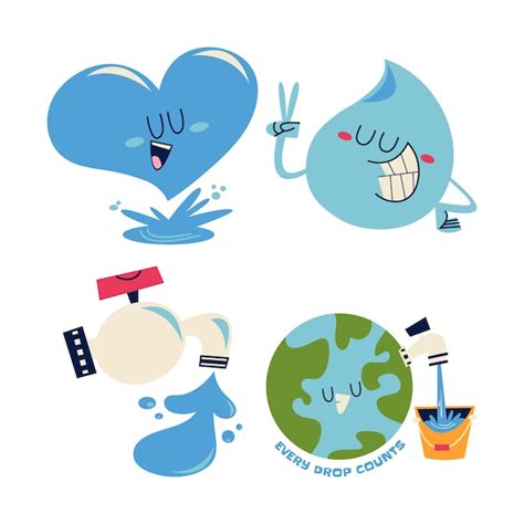 Save Water Cartoon Images Free Download On Freepik