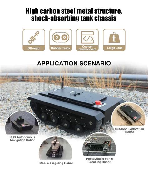 Tr S Kg Payload All Terrain Crawler Tracked Robot Chassis Platform Ugv