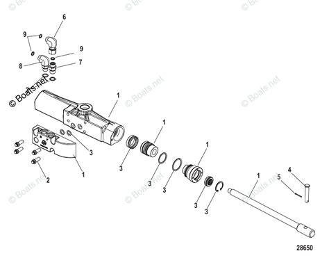 Mercruiser Sterndrive Outdrives Oem Parts Diagram For Steering Cylinder Hydraulic Power