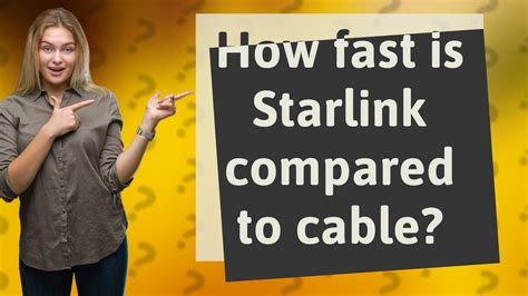 How Fast Is Starlink Compared To Cable Youtube