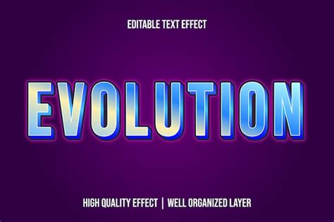 Premium Vector Evolution Text Effect Style