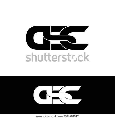 Dsc Letter Monogram Logo Design Vector Stock Vector (Royalty Free ...