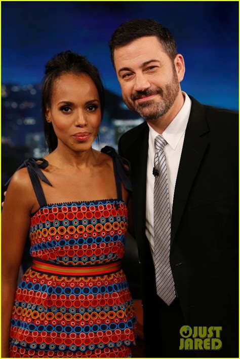 Kerry Washington Has Watched Her Sex Scenes With Her Mom Photo 3584299 Jimmy Kimmel Kerry