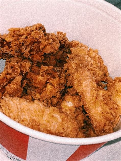 KFC Hot Wings Bucket Food Food Photo Meals