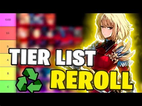 QUE DEBERIAS BUSCAR EN TU REROLL Tier List Reroll De Armas