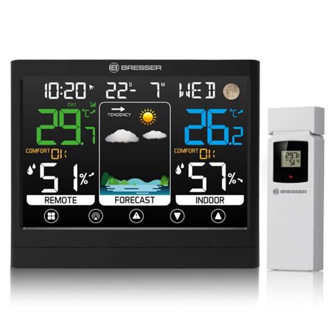 Station M T O Couleur Meteotemp Bf Avec Cran Tactile Bresser Promo