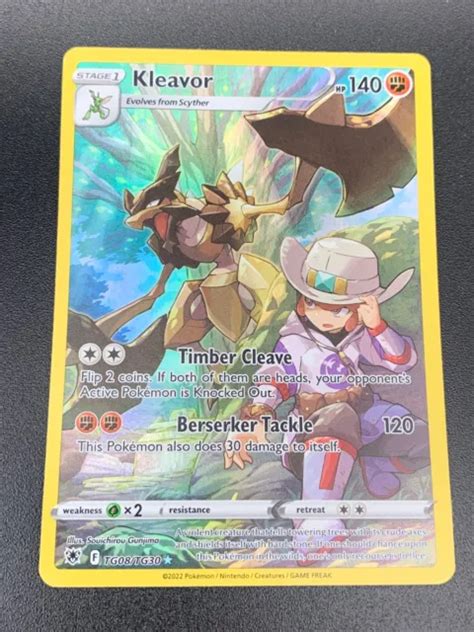 KLEAVOR TG08 TG30 HOLO Rare SWSH Astral Radiance Pokémon Neuf en 2022