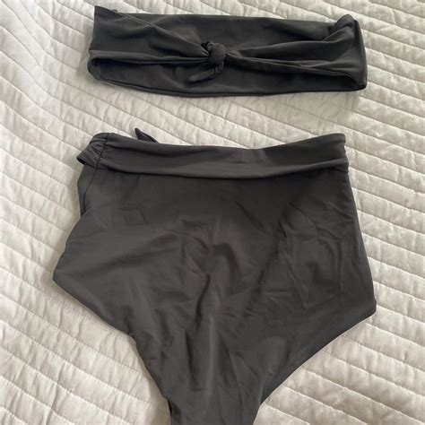 Mara Hoffman Bikini Set High Waisted Bottoms Size Depop