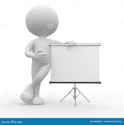 Flip Chart Stock Abbildung Illustration Von Kerl Person 32498630