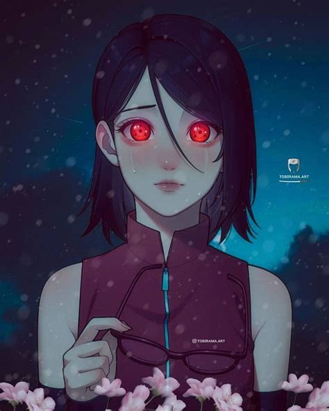 𝙏𝙊𝘽𝙄𝙍𝘼𝙈𝘼 𝘼𝙍𝙏 トビラマ 15K no Instagram Uchiha Sarada ᴇᴅɪᴛ