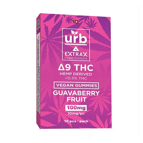 Urb Extrax Guavaberry Fruit Delta 9 Thc Vegan Gummies Cbd Pharm