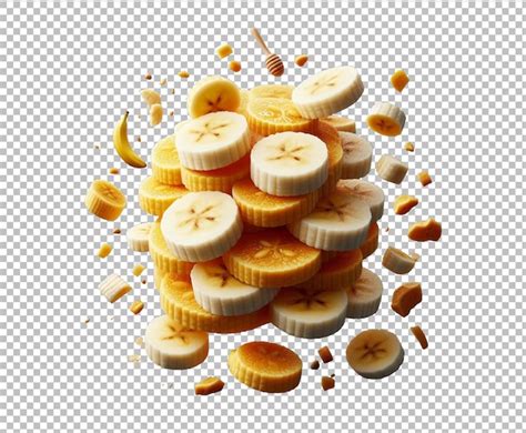 Banana Slices Isolated Premium Psd Premium AI Generated PSD