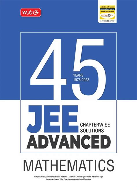 English Years Jee Advance Chapterwise Solutions Mathematics