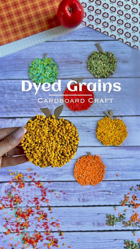 Diy Colored Grains For Sensory Crafts