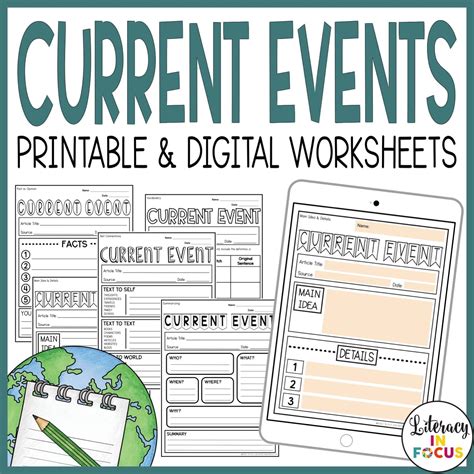 Current Events Worksheet Pdf