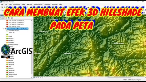 Cara Membuat Efek 3D Hillshade Pada Peta Di ArcGis Create Hillshade