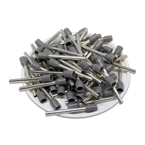 At25025 14 Awg Insulated Wire Ferrules 25mm Pin Gray Ul Recognized