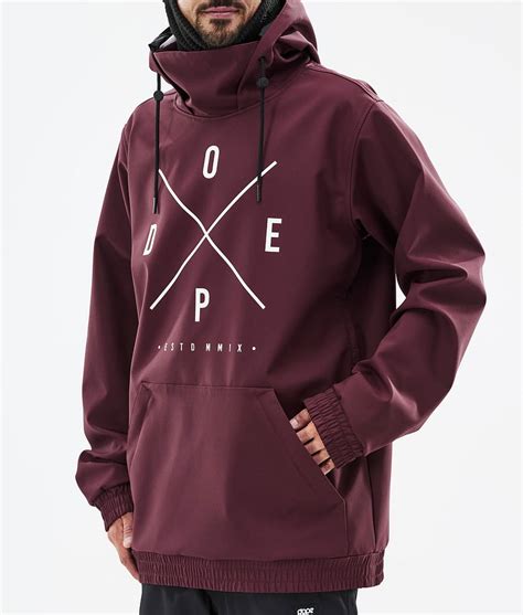 Dope Yeti Snowboard Jas Heren 2x Up Burgundy Bordeauxrood