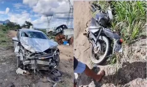 Duas Pessoas Morrem Ap S Batida Frontal Entre Moto E Carro