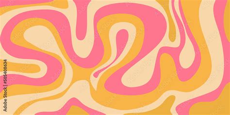 Psychedelic swirl groovy pattern. Psychedelic retro wave wallpaper. Liquid groovy background ...