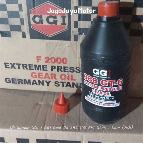 Jual Oli Gardan GGI GGI Gear Oil SAE 140 API GL 4 1 Liter Asli